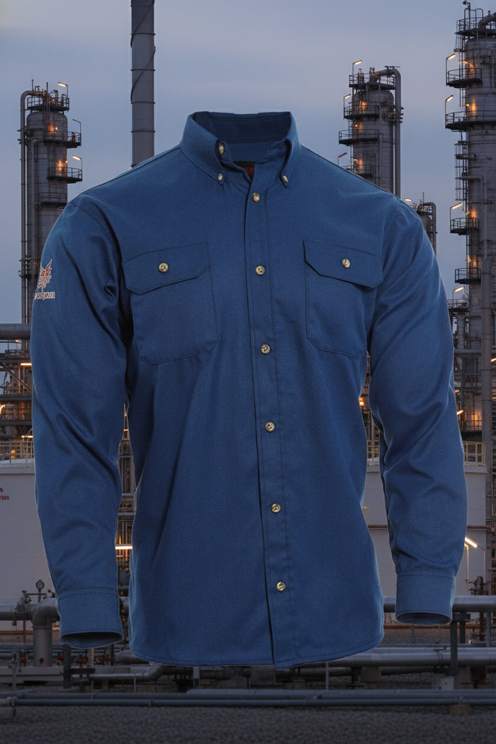 DRIFIRE Tecgen Select Royal Blue 5.5oz Work Shirt TCG011302