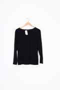 Ebony Womens Black Top Size 16