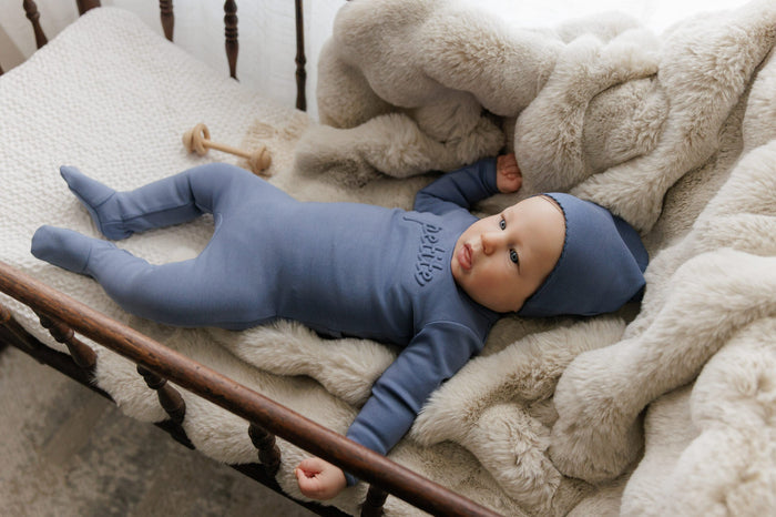 Embossed Petite Footie Set