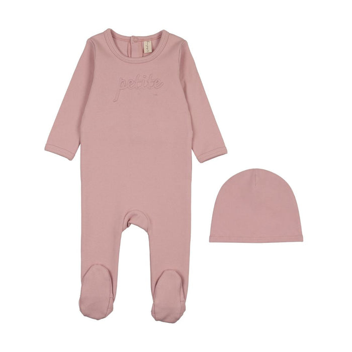 Embossed Petite Footie Set