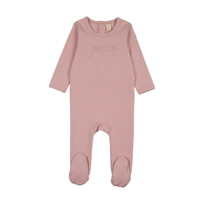 Embossed Petite Footie