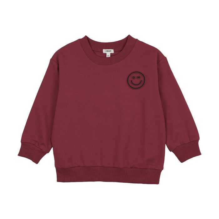 Embossed Smiley Sweatshirt