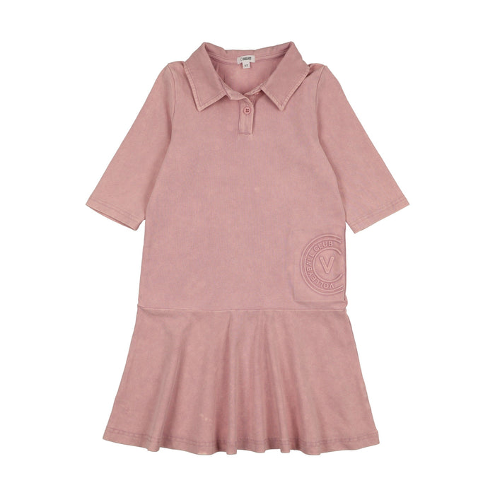 Embossed Volleyball 3/4 Sleeve Dress
