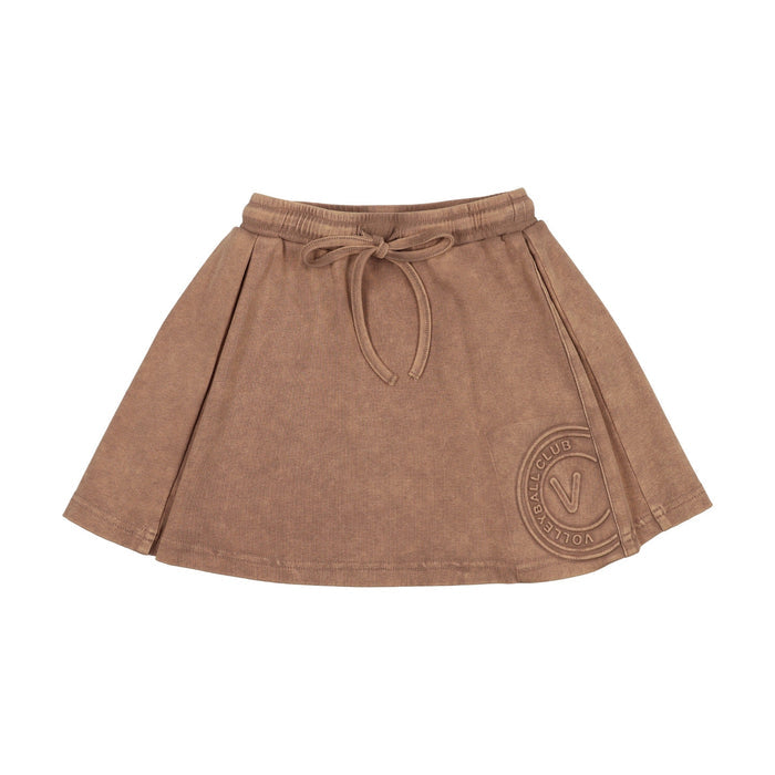 Embossed Volleyball High Waisted Soccer Skirt