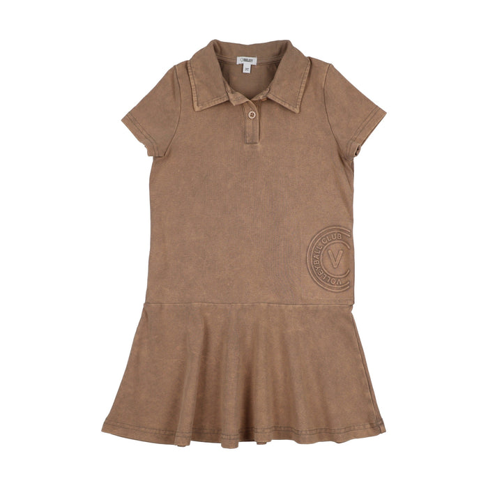 Embossed Volleyball Short Sleeve Dress