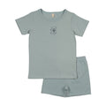 Embroidered Graphic Short Sleeve Lounge Set