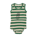 Embroidered Stripe Romper