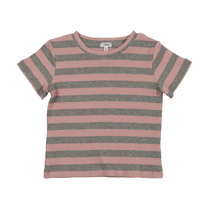 Embroidered Stripe Short Sleeve T-Shirt