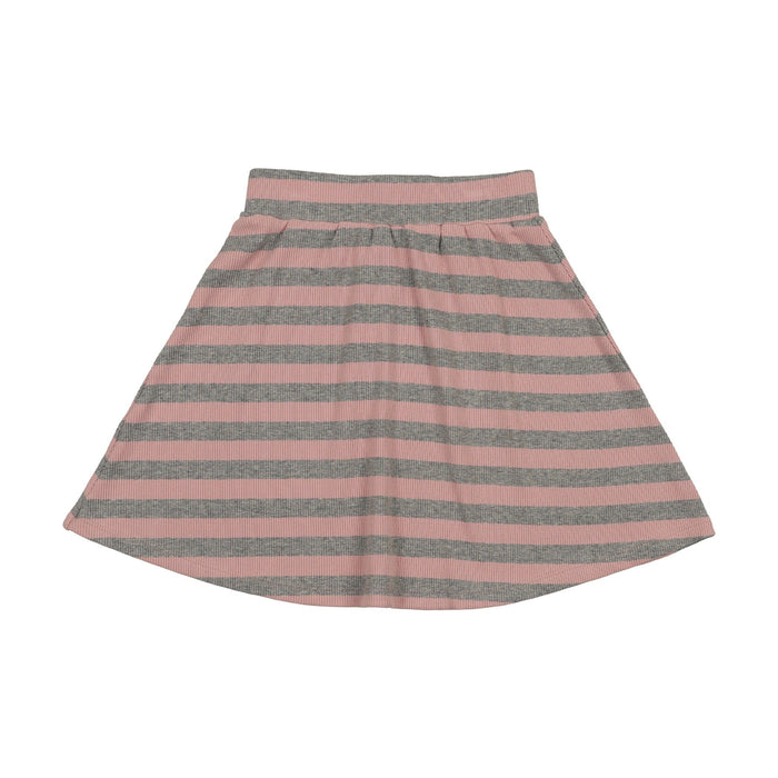 Embroidered Stripe Skirt