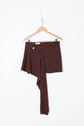 Emma Sofie Womens Brown Mini Skirt Size S