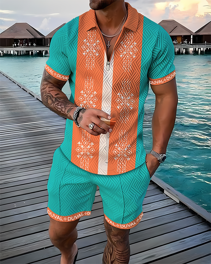 Empyrean Polo Shirt And Shorts Matching Set