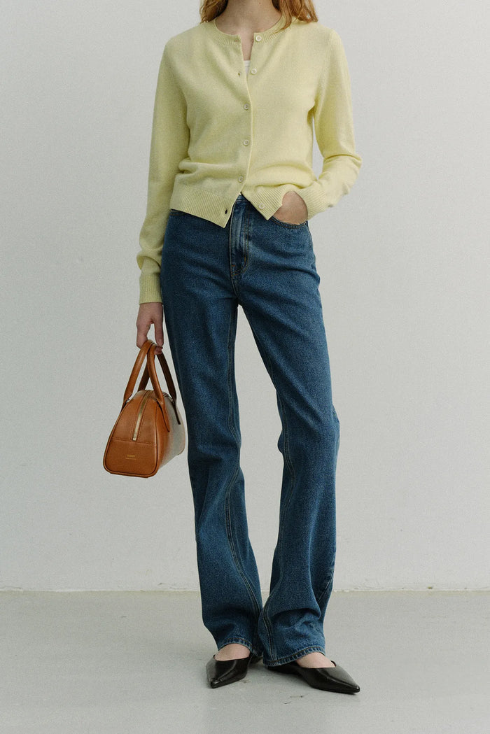 Essential Crewneck Knit Cardigan Sweaters & Knits Dunst