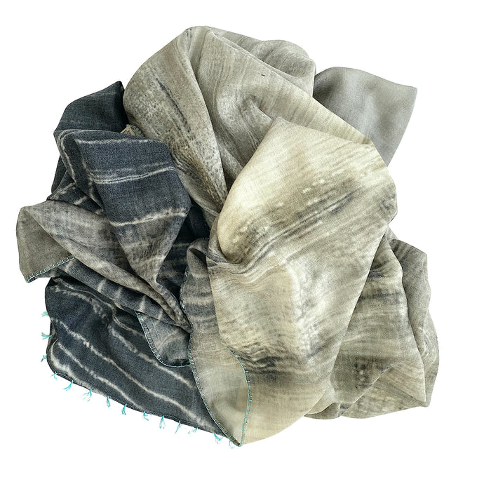 Fine Wool Stole in Birch