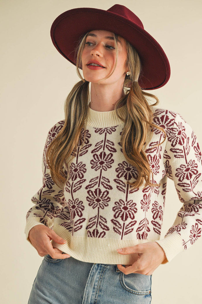 Floral Sweater