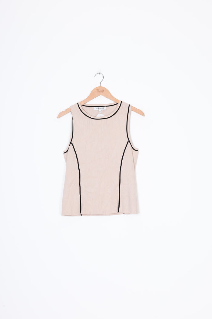 Forever New Womens Beige Top Size L