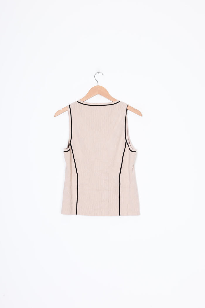 Forever New Womens Beige Top Size L
