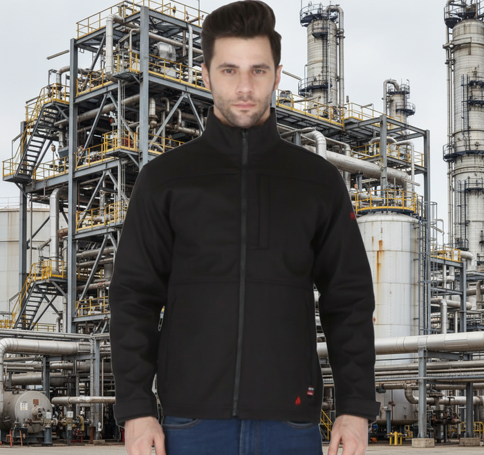 Forge FR Men's Black Ripstop Jacket MFRTJ01-0038