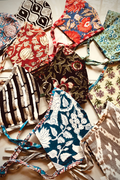 Four Layer Face Mask with Ties, Assorted Prints