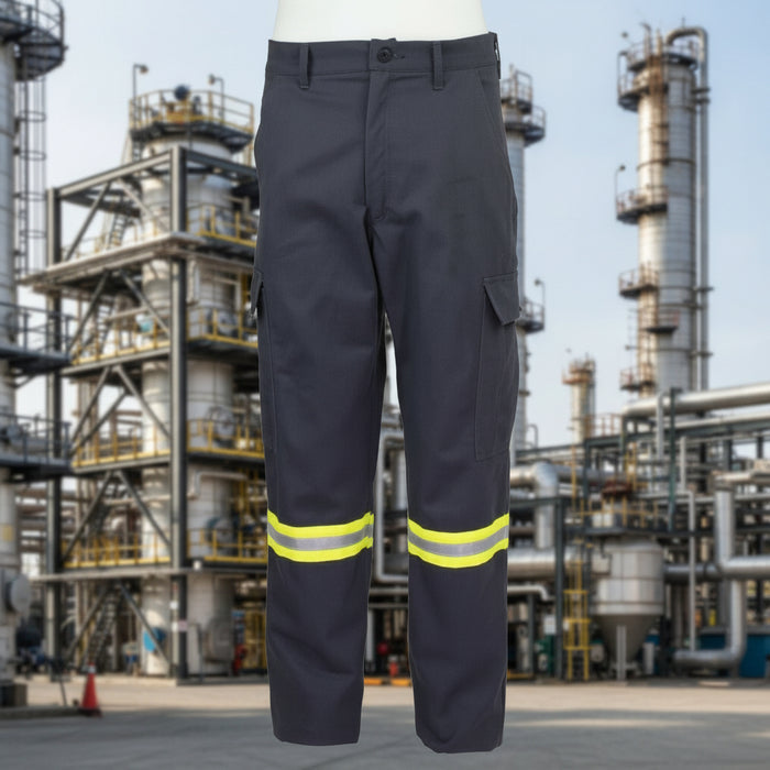FR Charcoal Gray Cargo Pant W/ Reflective Striping