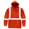 FR Hi Vis Orange Pullover Hooded Sweatshirt w/ 2'' CSA Silver Reflective Tape