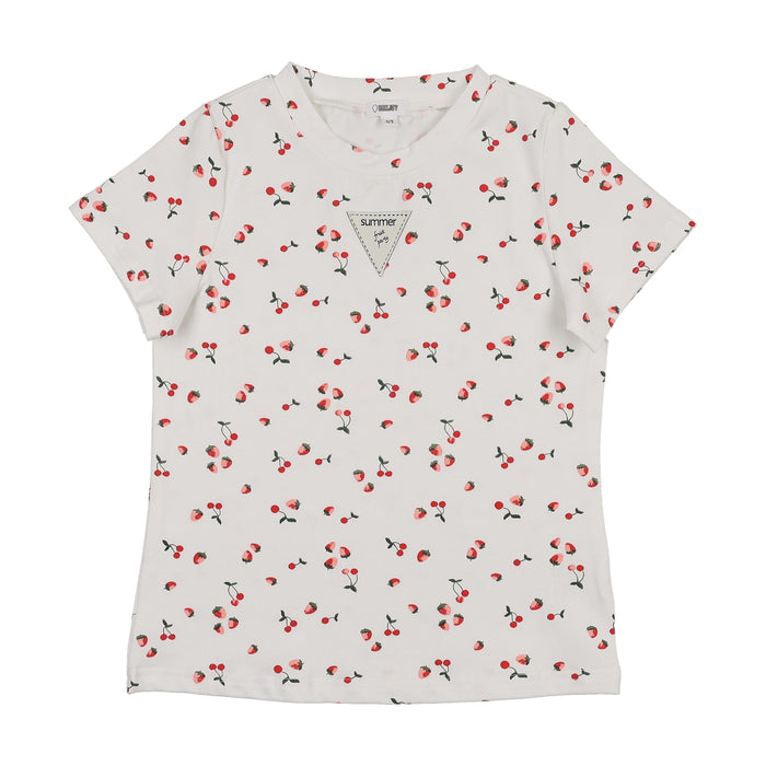 Fruit Party Short Sleeve Cotton T-Shirt - Girl
