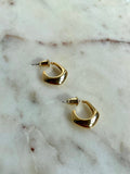 Geometry Huggie Hoops