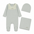 Gingham Bib Layette Set