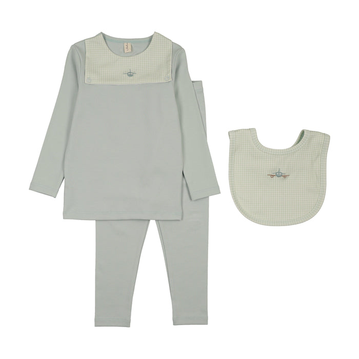 Gingham Bib Pajama