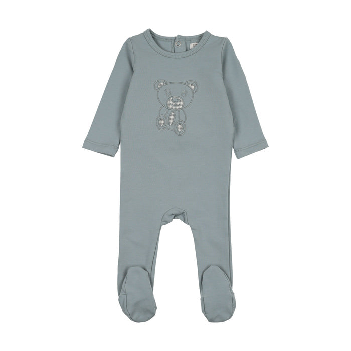 Gingham Teddy Footie