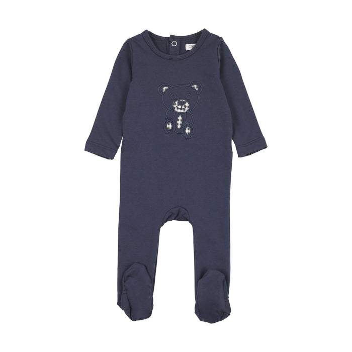 Gingham Teddy Footie