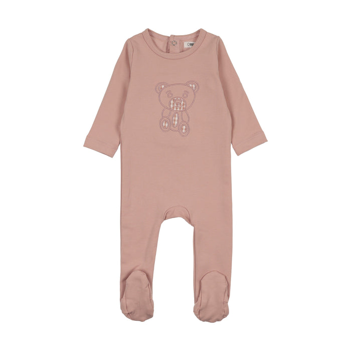 Gingham Teddy Footie