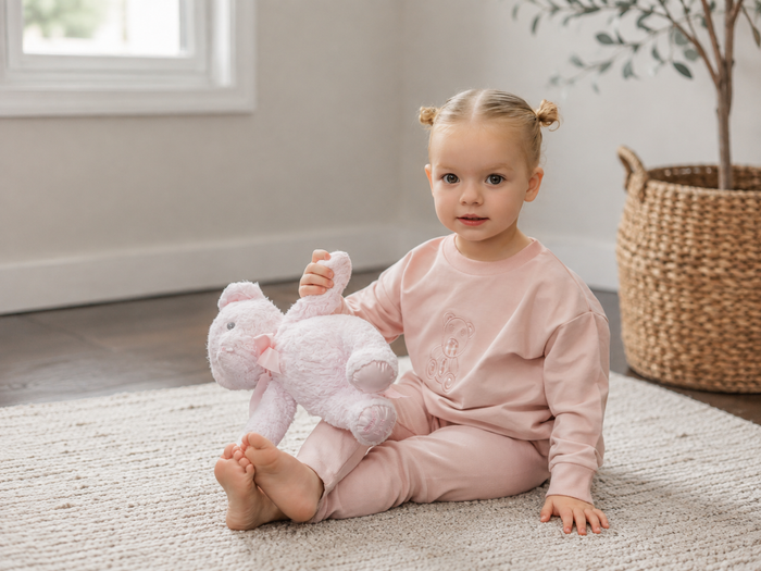 Gingham Teddy Sweatset