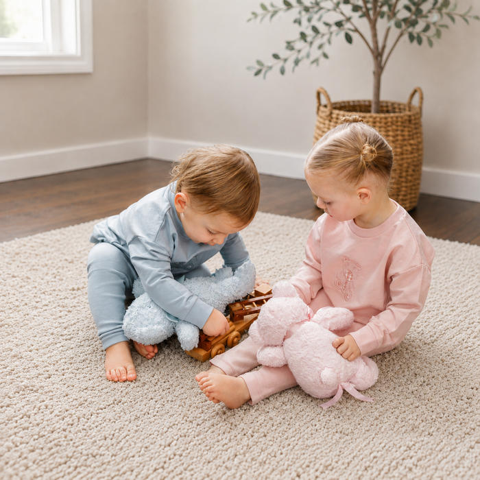 Gingham Teddy Sweatset