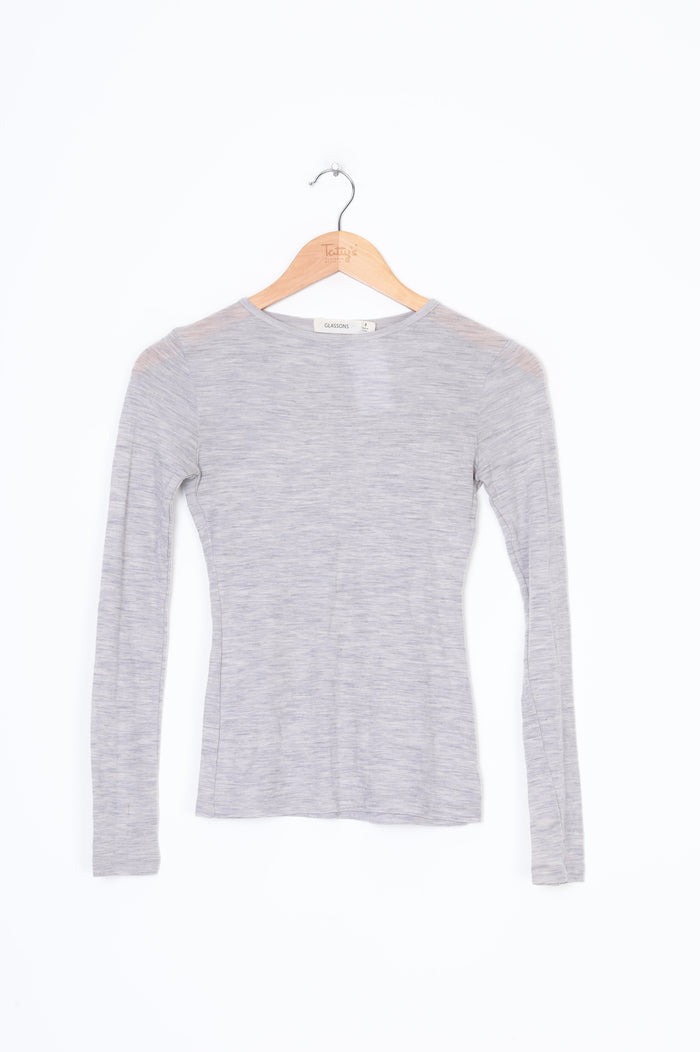 Glassons Womens Grey Top Size 8