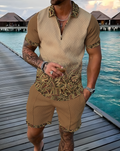 Globalists Polo Shirt And Shorts Matching Set