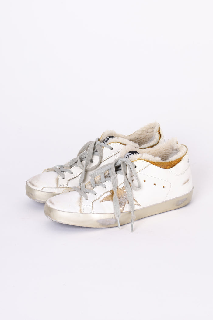 Golden Goose Deluxe Brand Womens White Sneakers Size EU 36