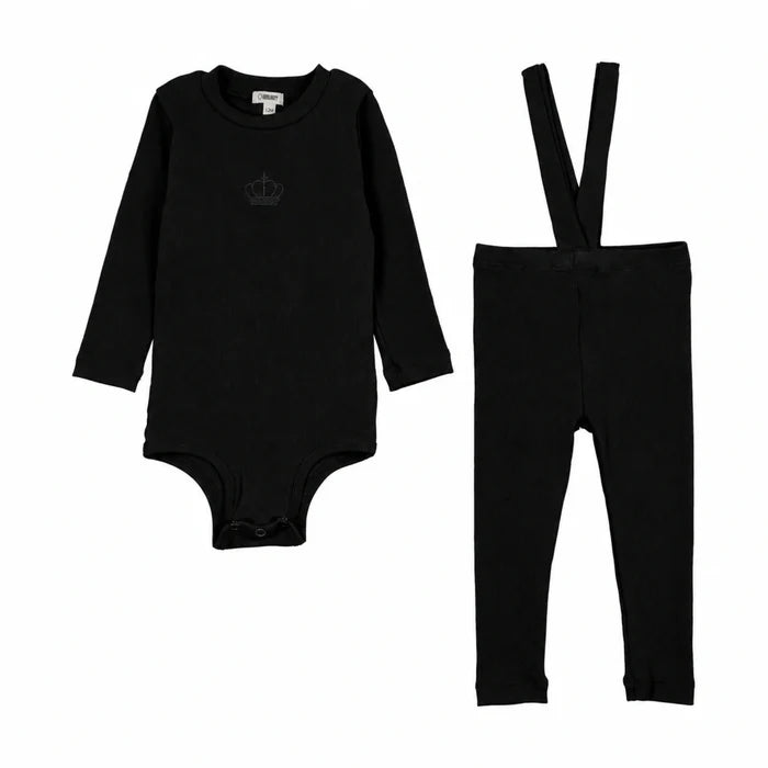 Graphic Rhinestone Overall Lounge Set