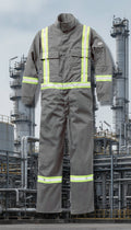 Gray Premium FR Coverall w/ 2" CSA Reflective Tape FR3305GY
