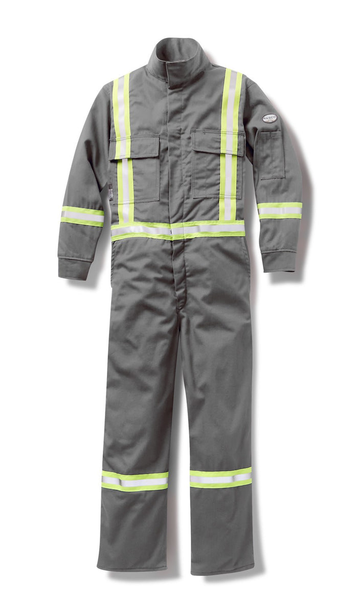 Gray Premium FR Coverall w/ 2" CSA Reflective Tape FR3305GY