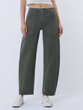 Green barrel Pant