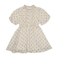 Green Floral 3/4 Sleeve Dress