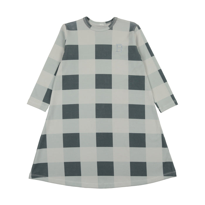 Grid Short Nightgown