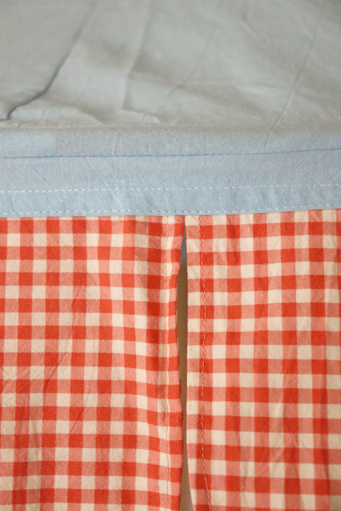 Hanging Canopy Sky & Tomato Gingham