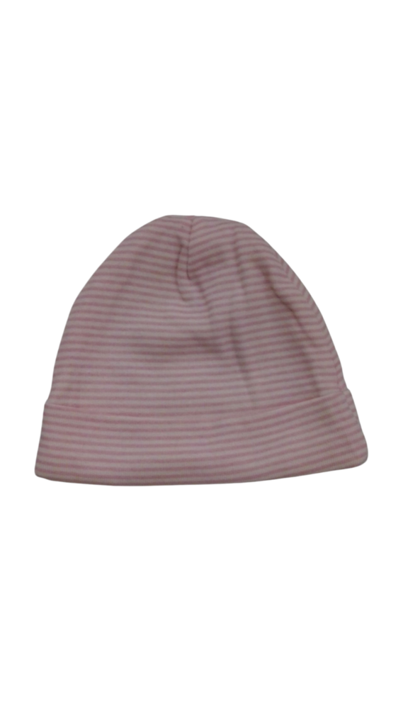 Hat: Pink White Stripes
