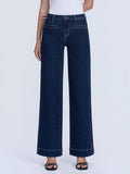 High Rise Dark Wash with Welt Pocket