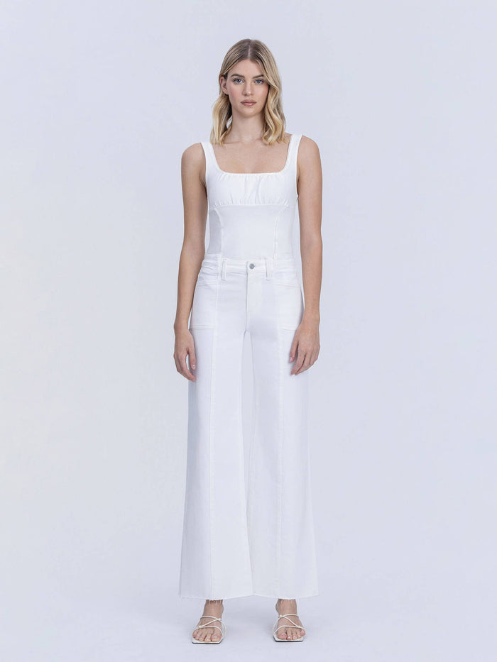 High Rise Optic White Pant