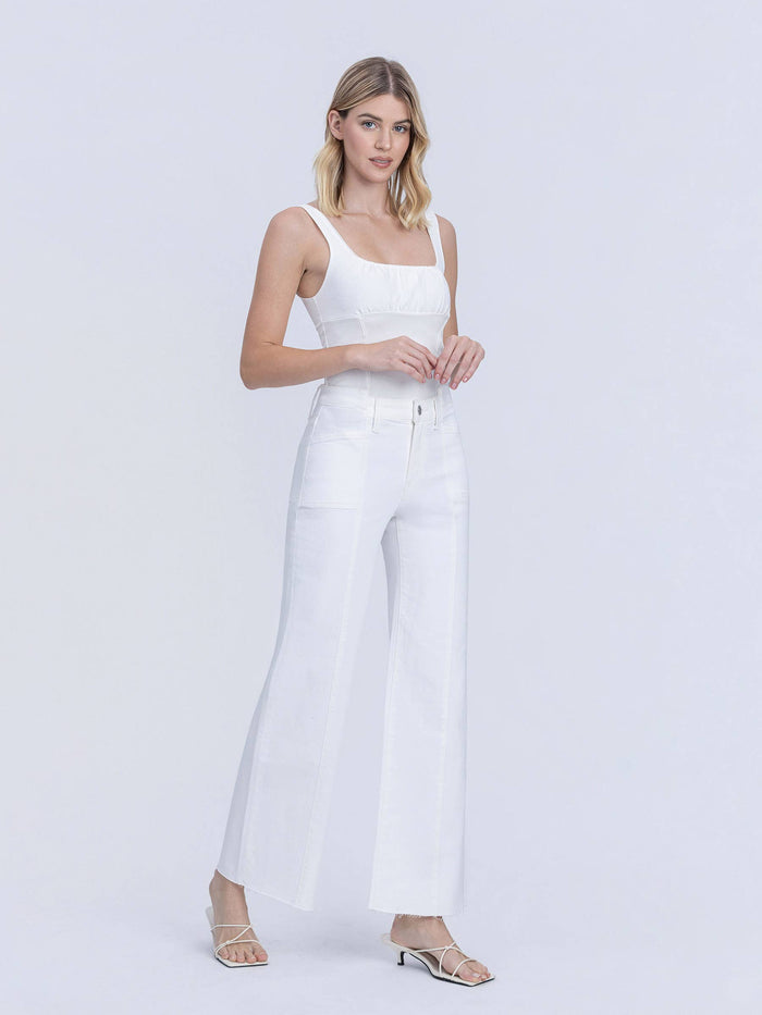 High Rise Optic White Pant