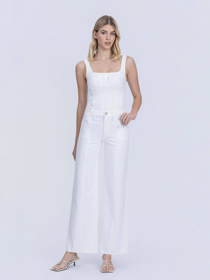 High Rise Optic White Pant