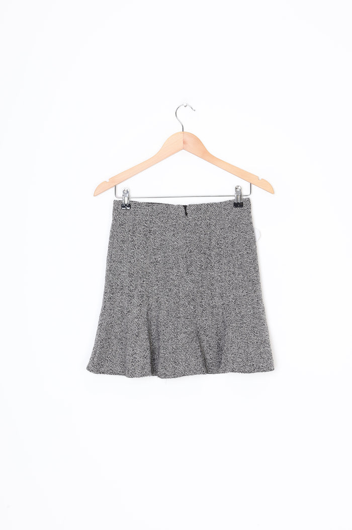 H&M Womens Grey Mini Skirt Size EU 34