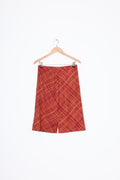 Hongfa Womens Orange Skirt Size L